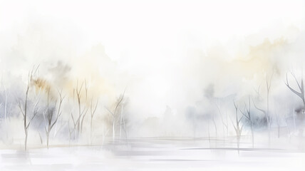gray watercolor art background, blurred shaded in the style of nature autumn winter seasonal copy space - 729117173