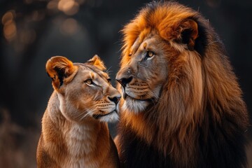 Lion and Lioness A Love Story for the Month of Love Generative AI