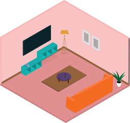 3d illustration Living  room 