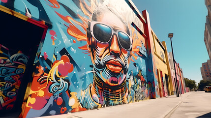 Expressive City Canvases: City Street Art | Generative AI	
