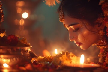 divine celebration: honoring Ram Navami, a sacred Hindu festival commemorating the birth of Lord Rama, with devout worship, spiritual rituals, and vibrant cultural festivities steeped in tradition - obrazy, fototapety, plakaty