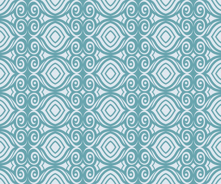 A Beautiful Pattern illustration Fashion Element Texture background. multicolored monochore blue. tibal symmetric shapes.