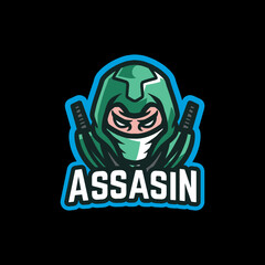 Assassin Gaming E Sport Logo Vector Illustration