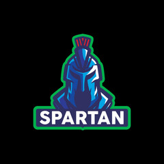 Logo illustration spartan e sport and sport style.