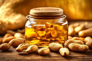 nuts in glass jar