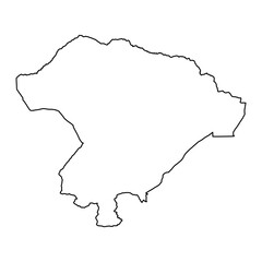 Iringa Region map, administrative division of Tanzania. Vector illustration.