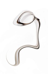 spermatozoon,   art abstract photo of fuzzy shapes of smoke on a white background.