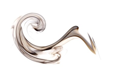 wanderer begging lying down,  art abstract photo of fuzzy shapes of smoke on a white background.