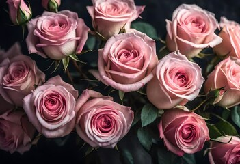 pink roses bouquet