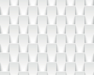 White tile geometric seamless pattern.