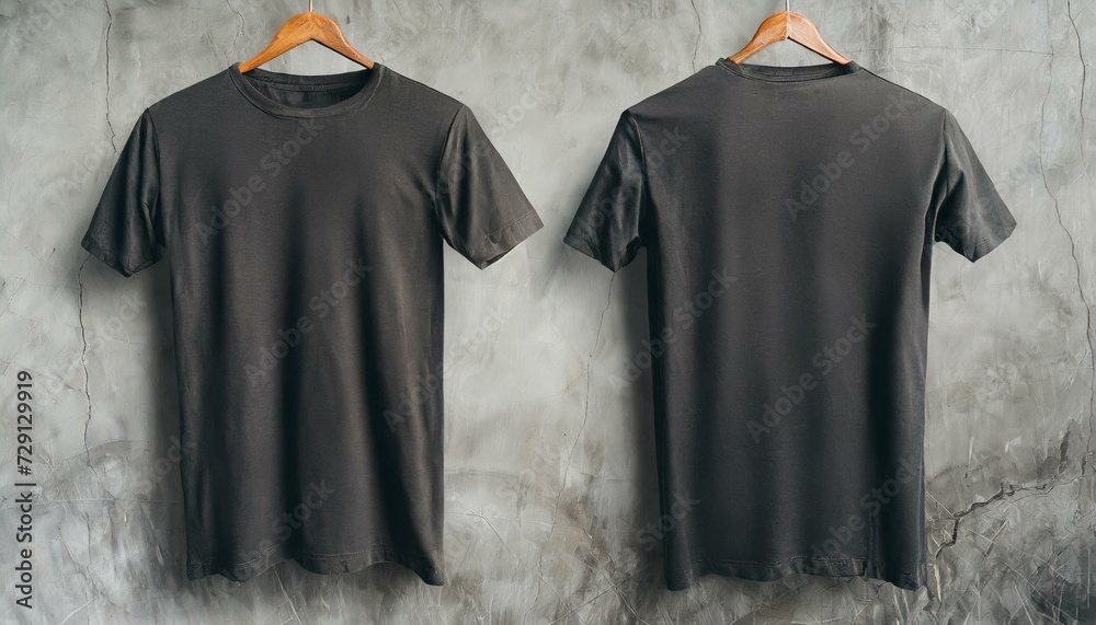 Wall mural shirt mockup for product design - t-shirt template for logo placement and branding - Wall murals