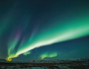 looking up at the Northern Lights in Iceland