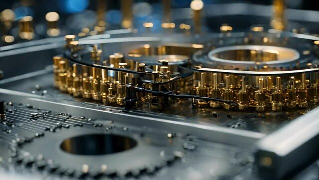 close up of a mechanism