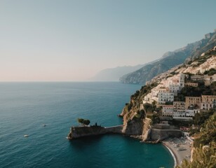 Fototapeta na wymiar Amalfi Coast Drive, travelog photo, candid shot