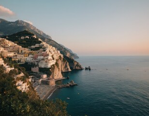 Fototapeta na wymiar Amalfi Coast Drive, travelog photo, candid shot