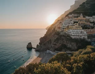 Cercles muraux Plage de Positano, côte amalfitaine, Italie Amalfi Coast Drive, travelog photo, candid shot