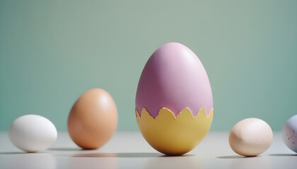 easter eggs in a row