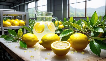 Fresh and delicious, organic lemonade made from fresh lemons