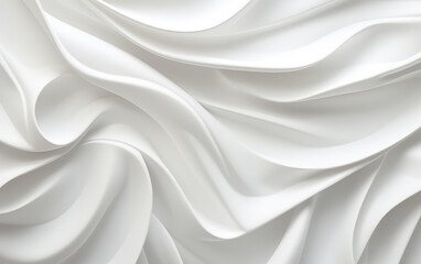 Obraz premium White Abstract Wave Texture Background - made with Generative AI 