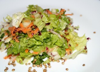 Green salad with olives