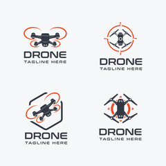 set of drone logo