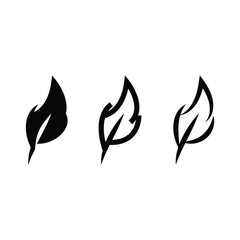 Fototapeta premium Illustration of a small feather minimalist vector