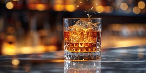 Sip of the Month A Glass of Whiskey with a Twist Generative AI