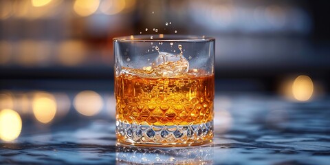 Sip of the Month Celebrate Dry January with a Glass of Golden Amber Generative AI