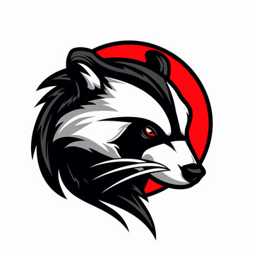 Esport vector logo badger, badger icon, badger sticker, badger symbol, badger head, brock