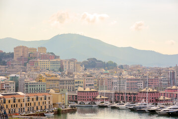 Obraz premium Genova city skyline