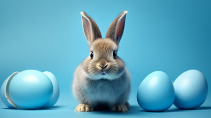 Fototapeta na wymiar Cute easter bunny