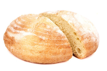 Fresh homemade crisp bread. French bread. Bread at leaven, isola