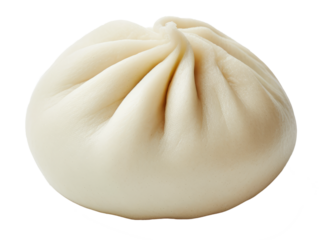 chinese steam bun isolated on white background
