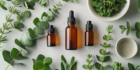 Aromatherapy Monthly Essential Oils in a Bottle Generative AI
