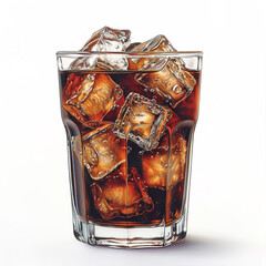 glass of cola, generative ai