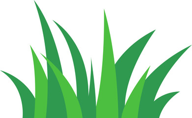 green grass flat vector icon