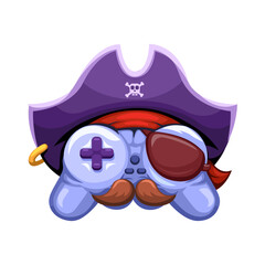 Pirate Gamepad Mascot Cartoon illustration Vector © Simply Amazing