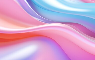 Metallic abstract wavy liquid background layout design tech innovation abstract pink holographic background