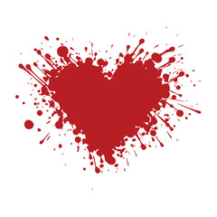 Obraz premium Ornamental artistic valentine heart vector silhouette. 