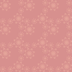 Elegant pink floral seamless pattern