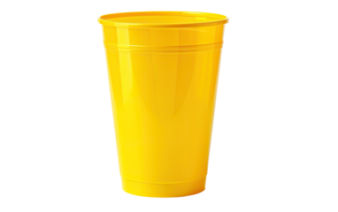 Plastic party cup on a White or Clear Surface PNG Transparent Background