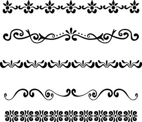 Hand drawn ornament borders