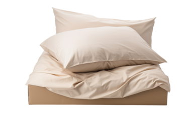 bedding set delivery package on a White or Clear Surface PNG Transparent Background