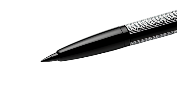 Black Sharpie on a White or Clear Surface PNG Transparent Background