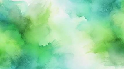 Gardinen green watercolor foliage abstract background. . spring eco nature © kichigin19