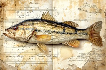Fishin' for a Good Time A Fishing-Themed Artwork Generative AI - obrazy, fototapety, plakaty