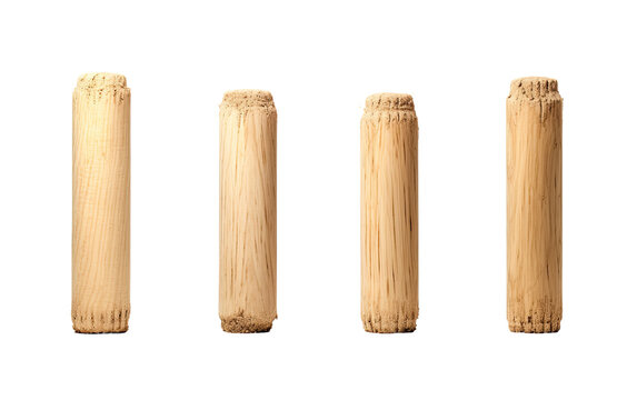 Cricket Stumps on a White or Clear Surface PNG Transparent Background