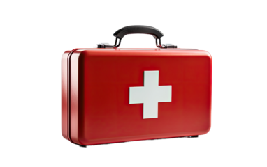 first aid kit on a White or Clear Surface PNG Transparent Background