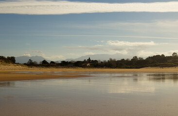 Cantabria, Bay of Santander, sandy beach playa de los Tranquilos
