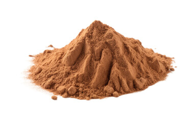 Ground Cinnamon Powder on a White or Clear Surface PNG Transparent Background